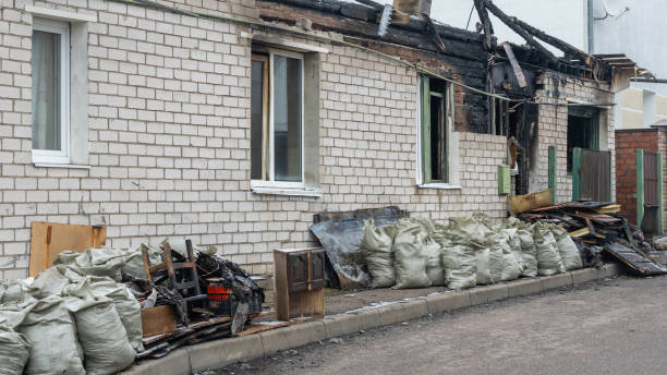 Professional Fire Damage Repair technician working in Cranbury, NJ